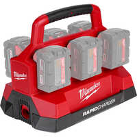 Milwaukee M18 PACKOUT 6-Bay Rapid Charger