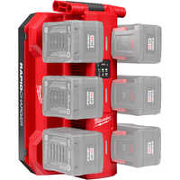 Milwaukee M18 6-Bay Daisy Chain Rapid Charger