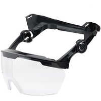 Bullard Helmet Mounting Bracket with Eye Protector Bracket and Clear Eye Protector for Type II+ Safety Helmets